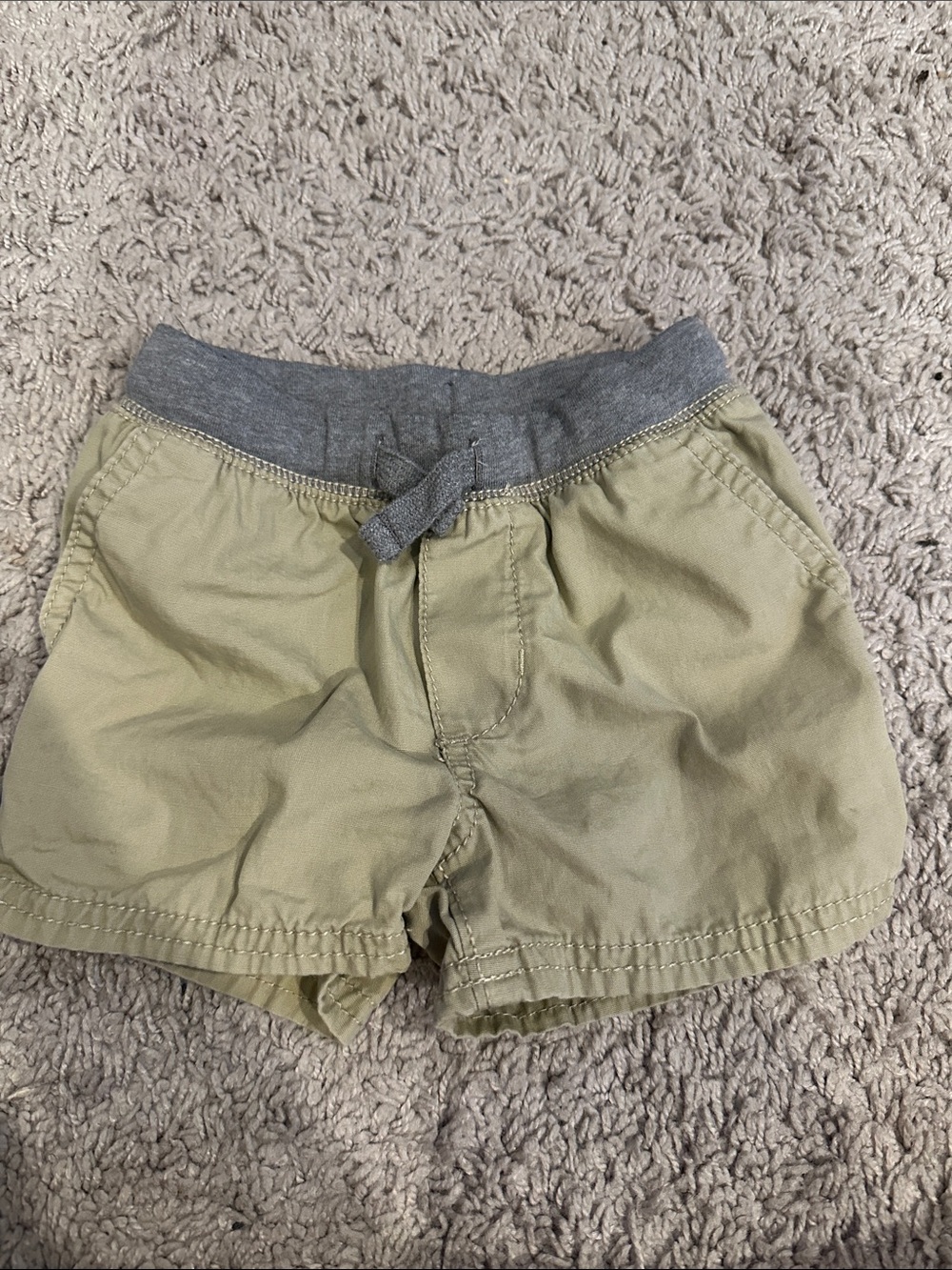 OshKosh B'gosh Olive Shorts with khaki Waistband